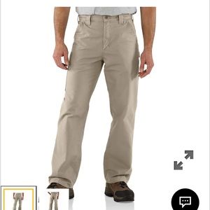 Men’s Carhartt Pants-Loose Original Fit Canvas Work Dungarees 36 x 30